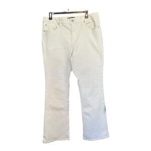 EUC Simply Vera Vera Wang white bootcut jeans | size 14
